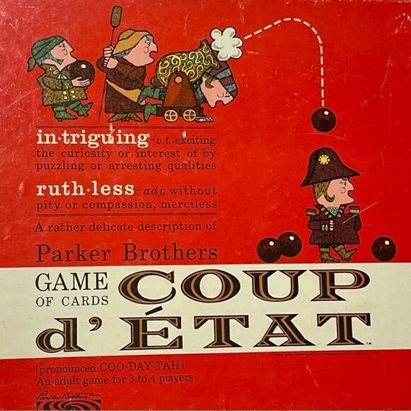 Vintage Coup d’ Etat Game of Cards Parker Brothers Parker Brothers INCOMPLETE - Picture 3 of 16